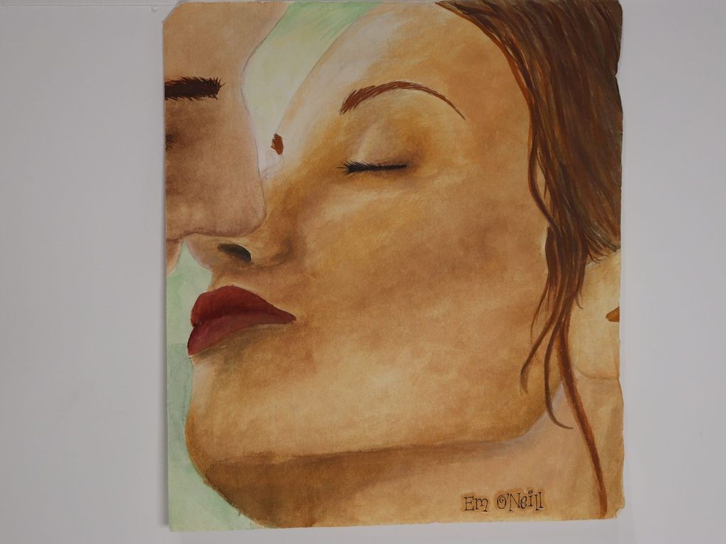 A sculptural piece called The Kiss.
