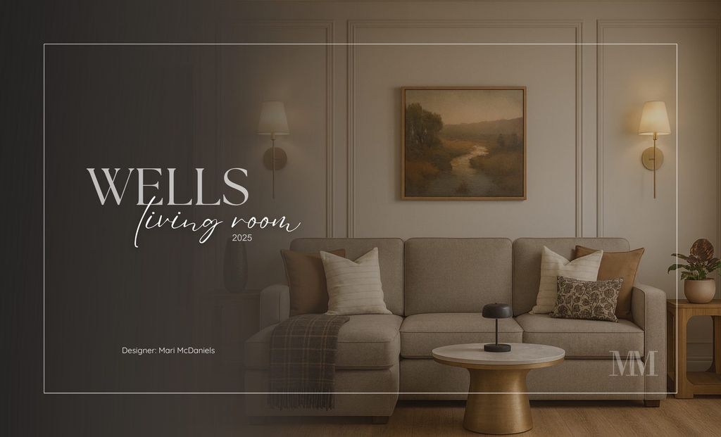 Wells Living Room design work by Mari Mariah Interior Design.